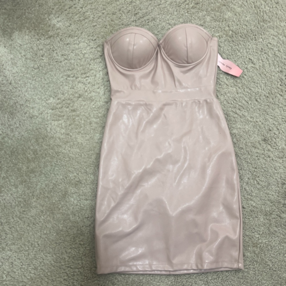 Faux Leather mini dress
